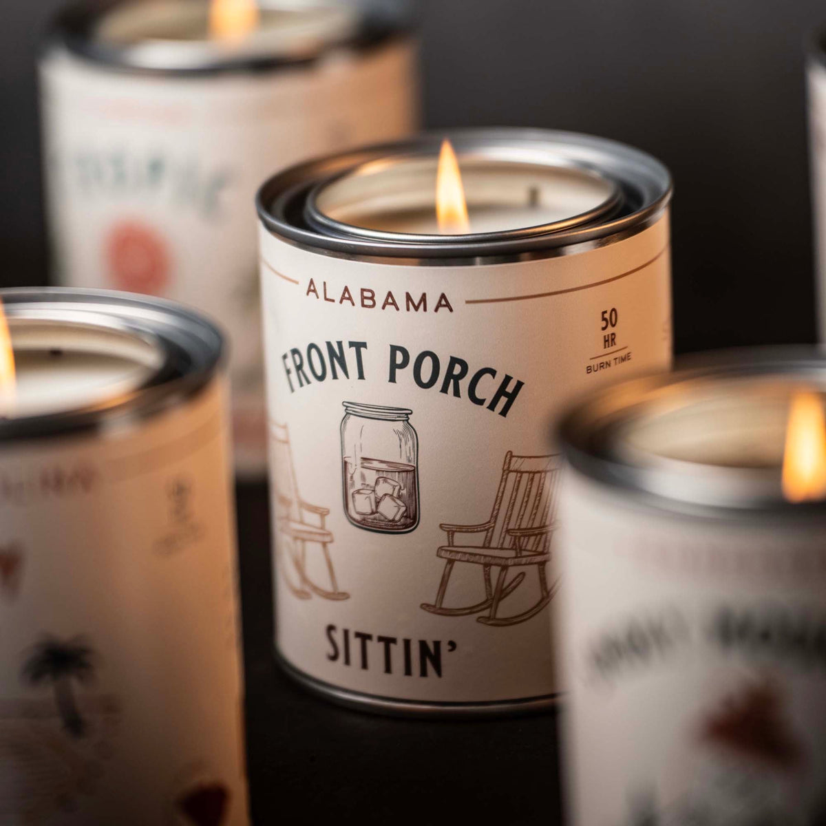 Alabama - Front Porch Sittin' State Candle - Holtz Leather