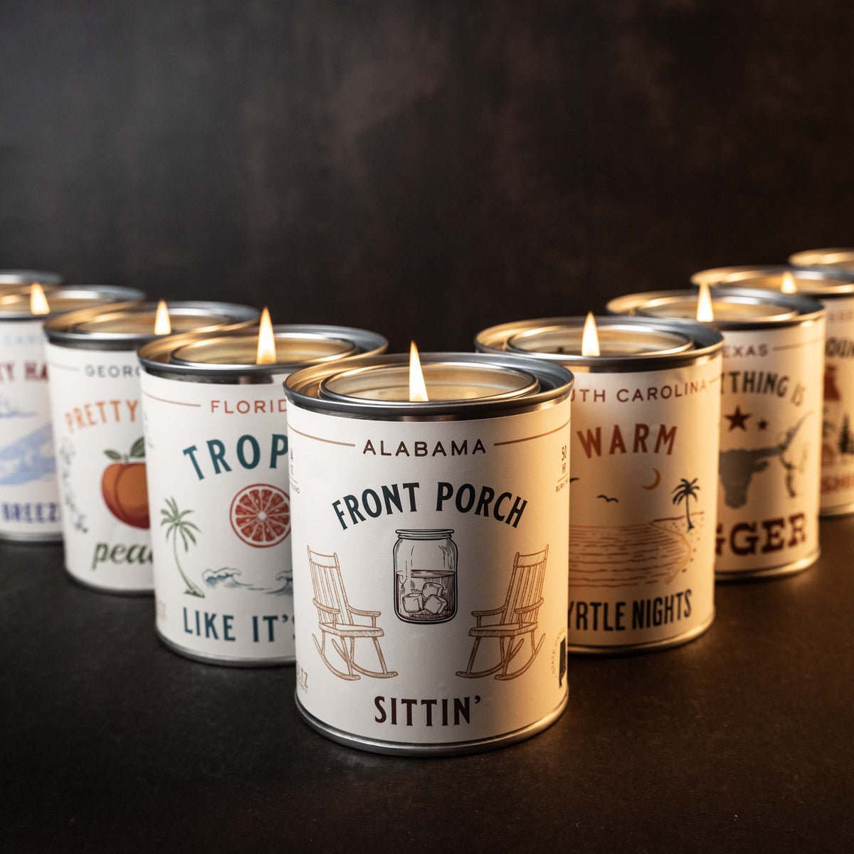 Alabama - Front Porch Sittin' State Candle - Holtz Leather
