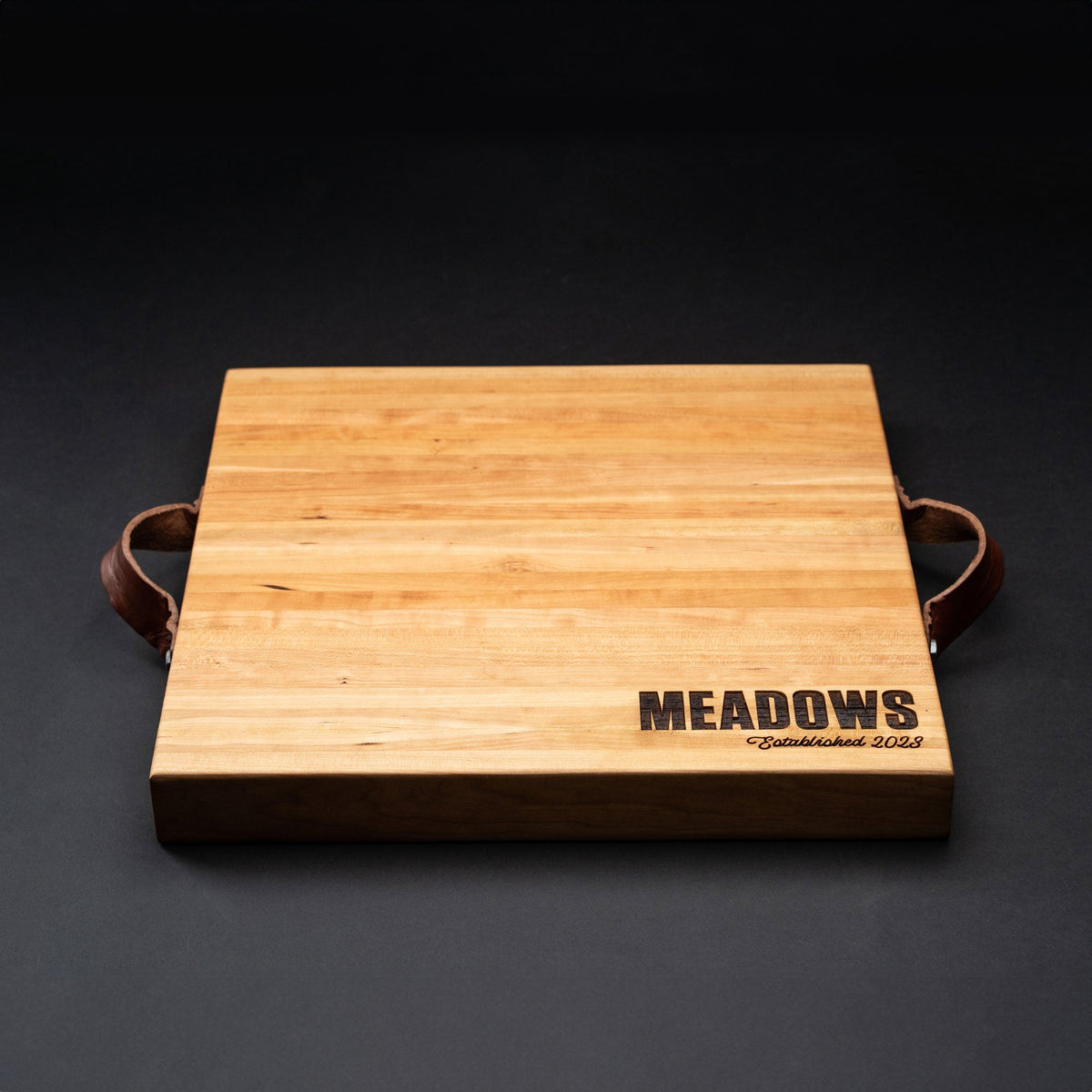 American Cherry Wood Butcher Block Cutting Board - Holtz Leather