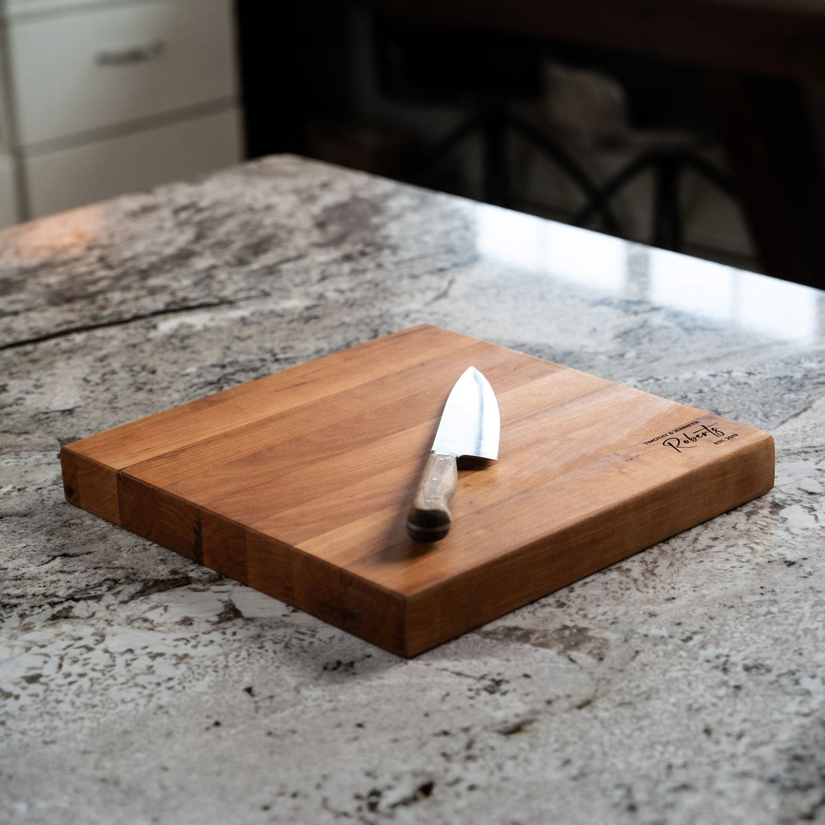 American Cherry Wood Butcher Block Cutting Board - Holtz Leather