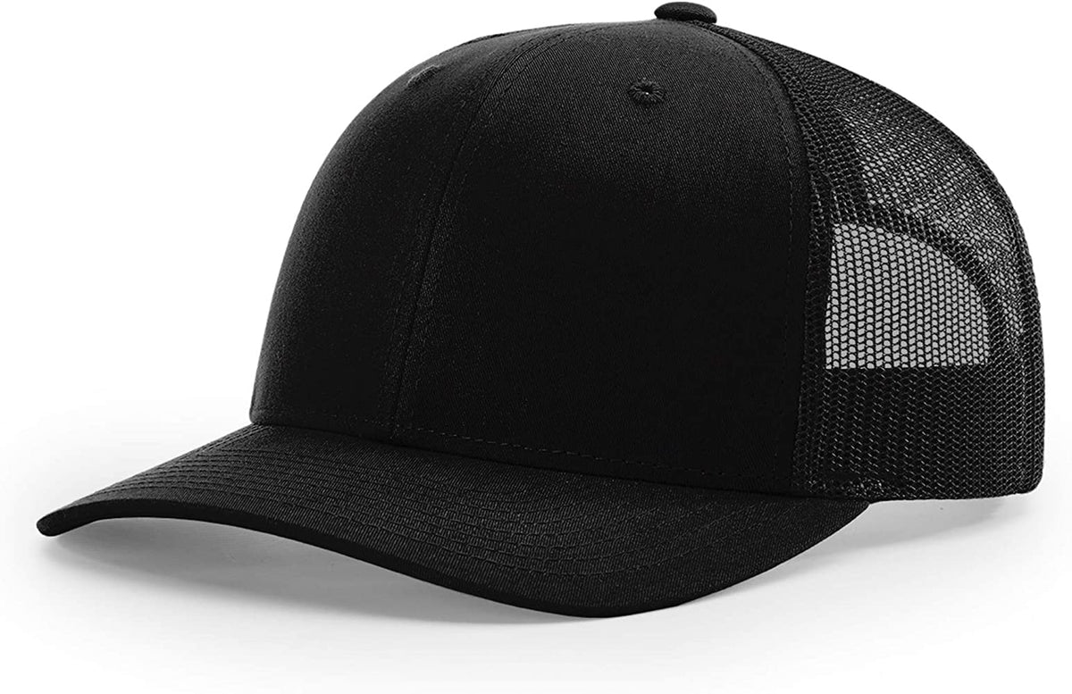 Richardson 112 Custom Trucker Offset Leather Patch Hat with YOUR LOGO – Customized