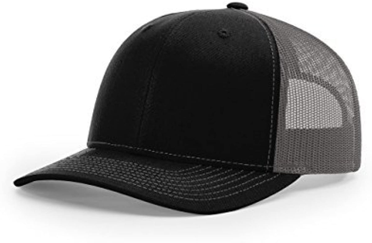 Richardson 112 Custom Trucker Offset Leather Patch Hat with YOUR LOGO – Customized