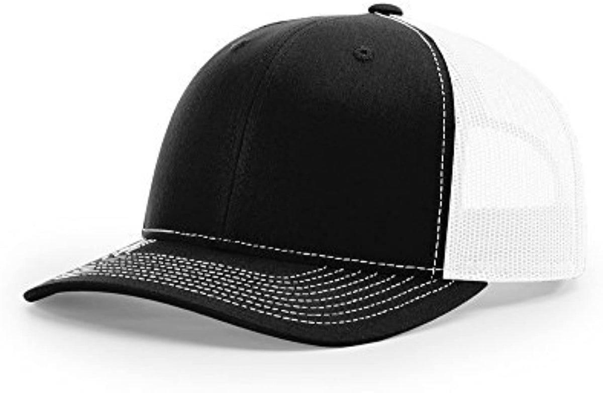 Richardson 112 Custom Trucker Offset Leather Patch Hat with YOUR LOGO – Customized