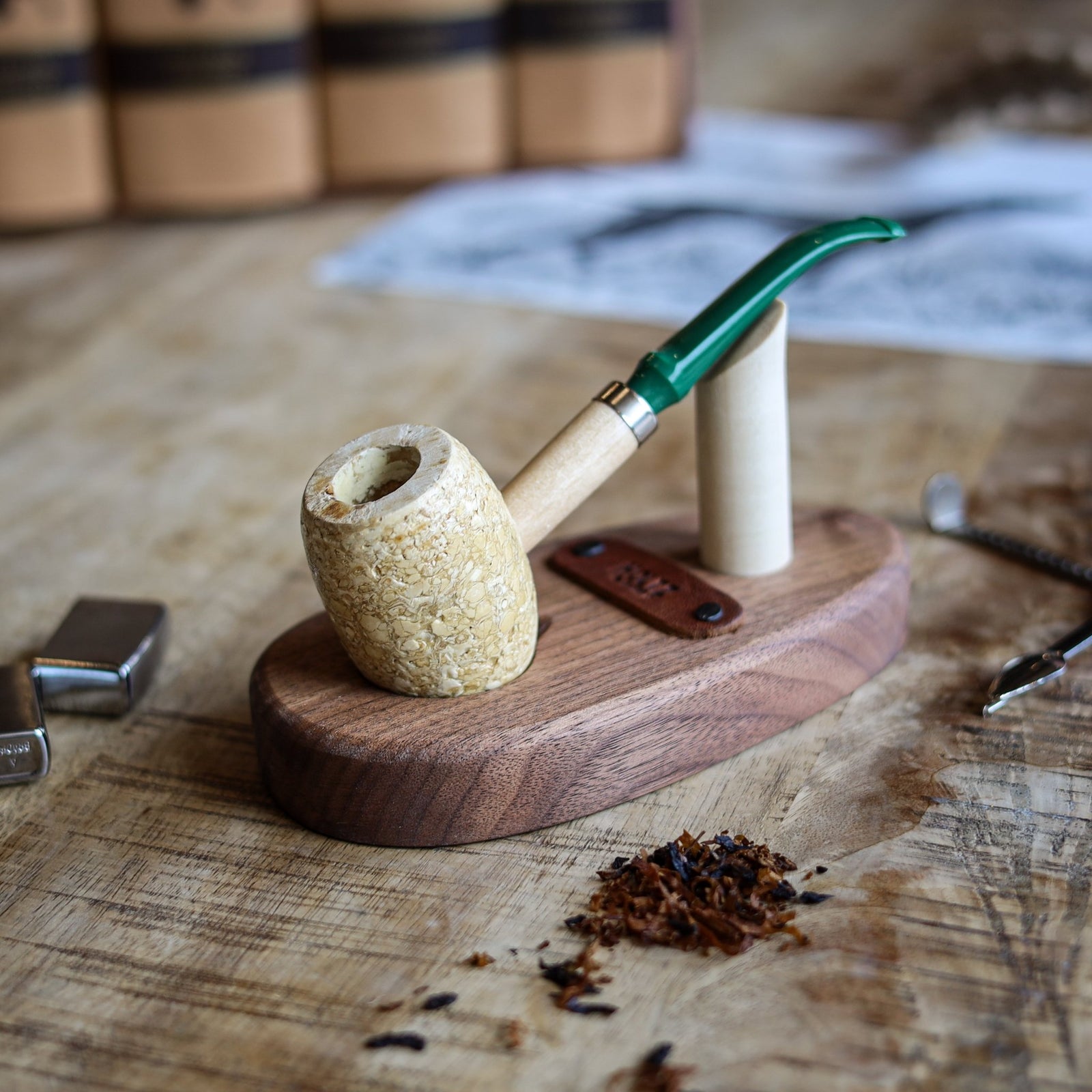 Boone Corn Cob Pipe - Missouri Meerschaum - Holtz Leather