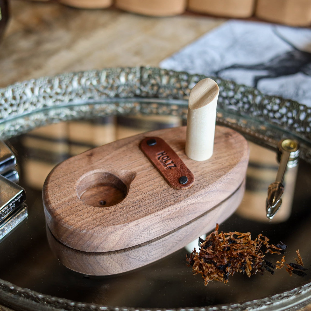 Boone Corn Cob Pipe - Missouri Meerschaum - Holtz Leather