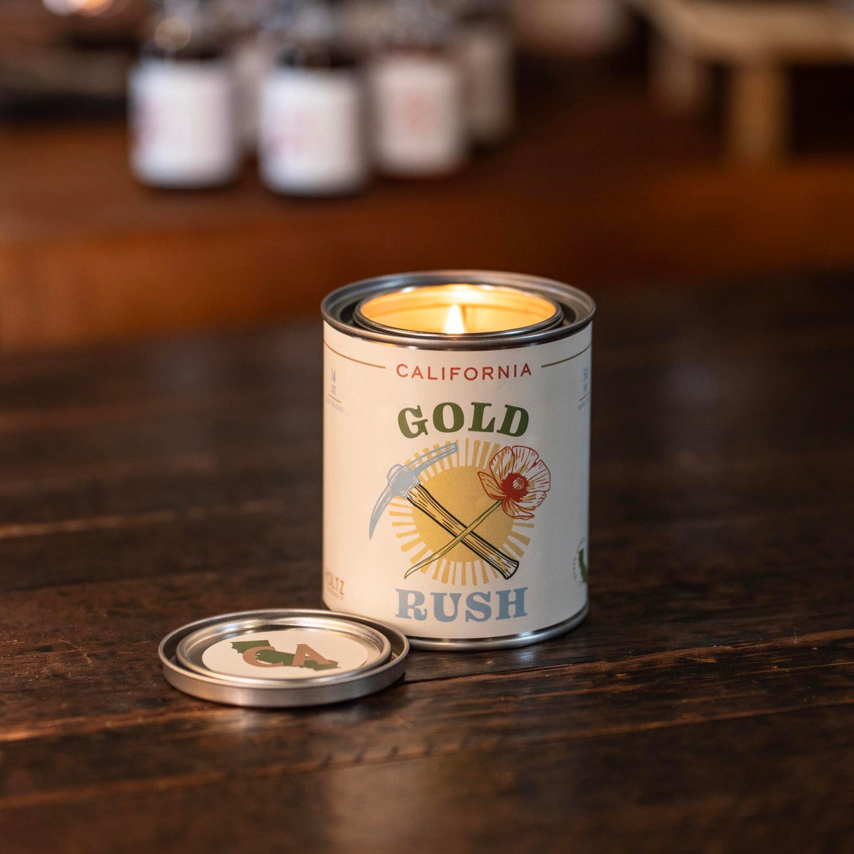 California – Gold Rush State Candle - Holtz Leather