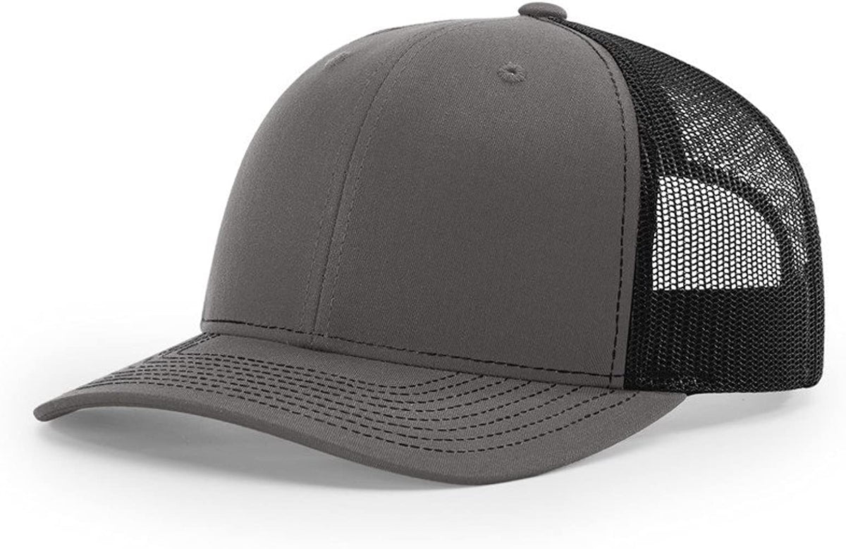 Richardson 112 Custom Trucker Offset Leather Patch Hat with YOUR LOGO – Customized