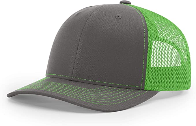 Richardson 112 Custom Trucker Offset Leather Patch Hat with YOUR LOGO – Customized