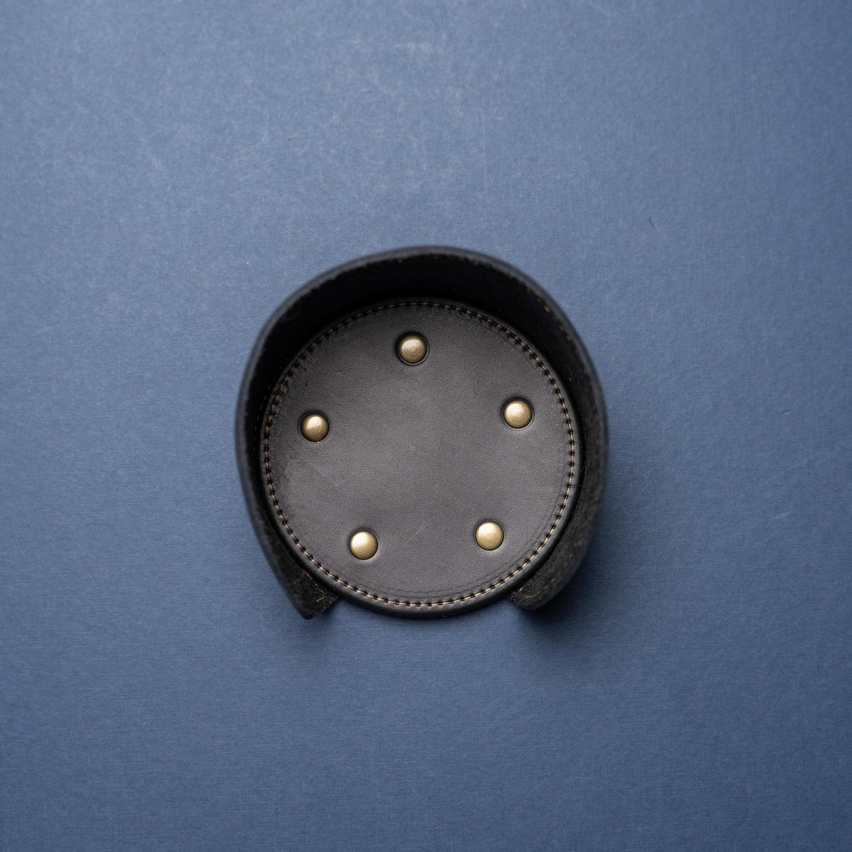 Coaster Holder – Fine Leather Holder in Round or Square - Holtz Leather