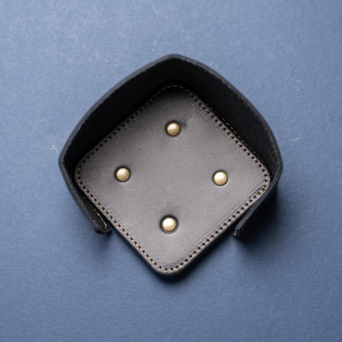Coaster Holder – Fine Leather Holder in Round or Square - Holtz Leather