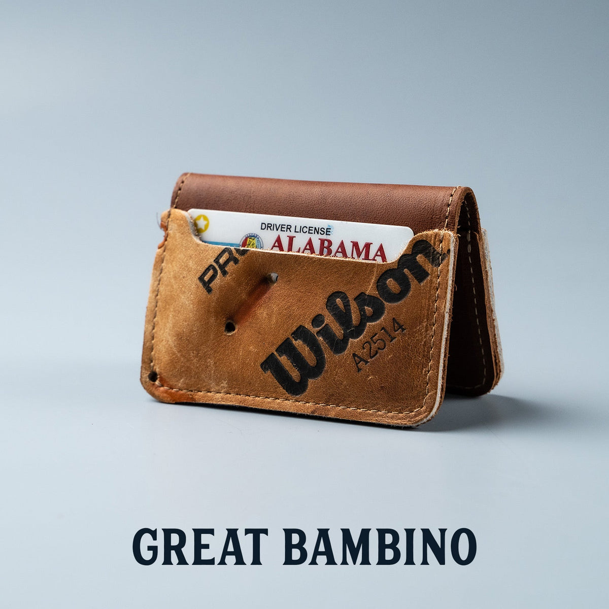 Custom Glove Wallet ~ Made from YOUR Baseball Glove! - Holtz Leather