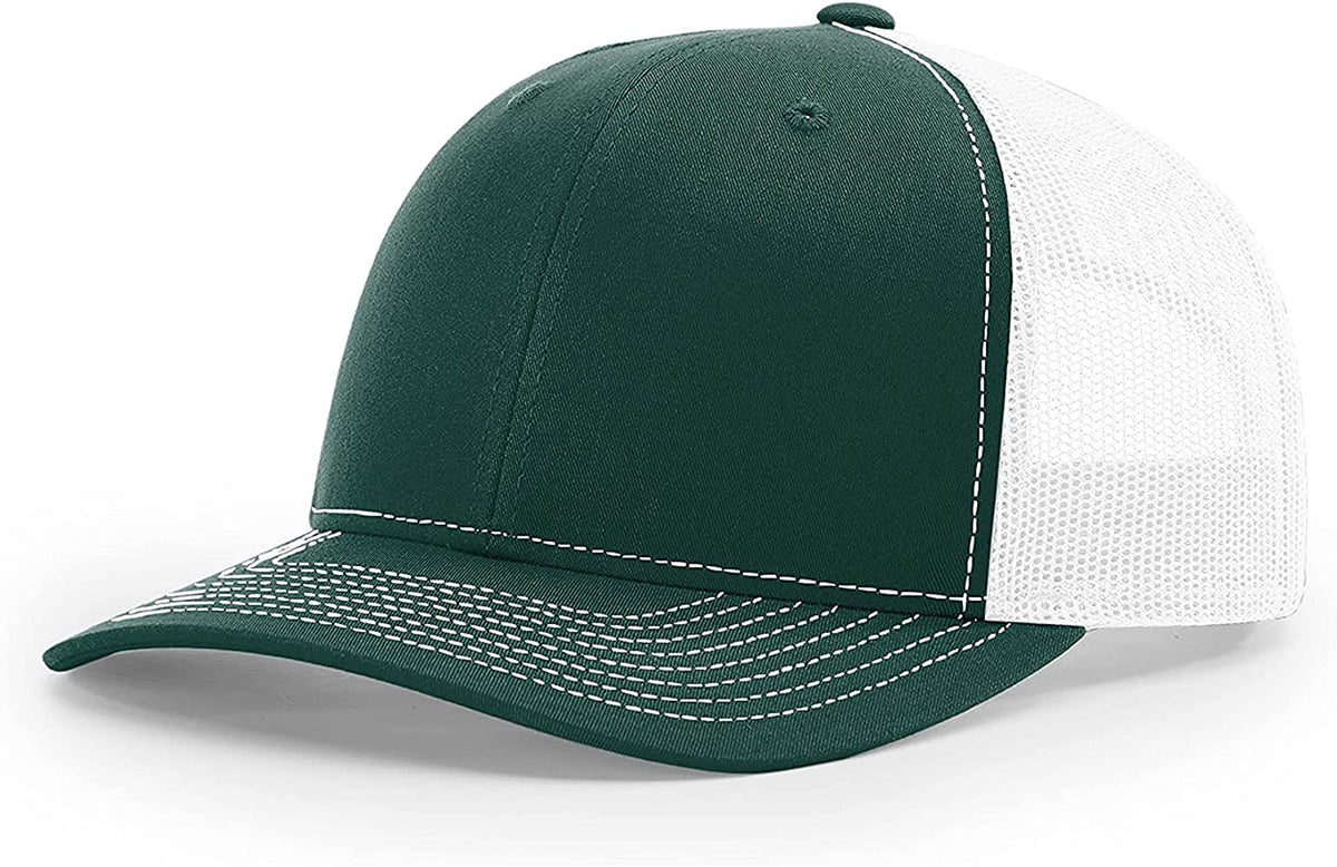 Richardson 112 Custom Trucker Offset Leather Patch Hat with YOUR LOGO – Customized