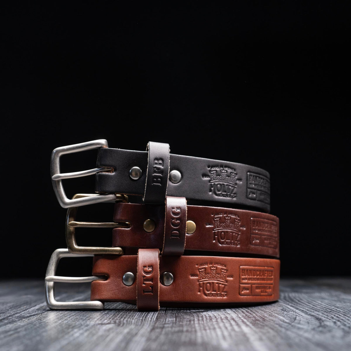 Fine Leather Men's Dress Belt Handcrafted from Bridle Leather - Holtz Leather