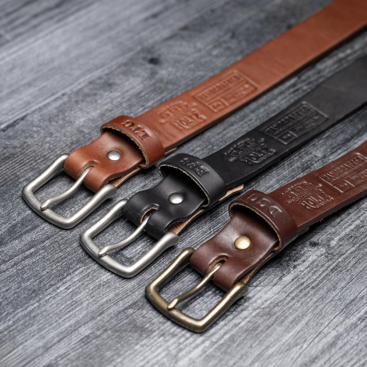 Fine Leather Men's Dress Belt Handcrafted from Bridle Leather - Holtz Leather