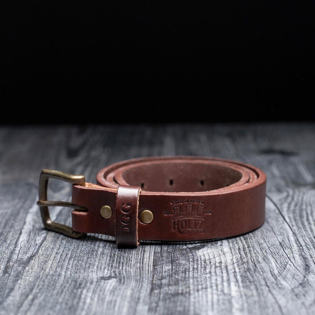 Fine Leather Men's Dress Belt Handcrafted from Bridle Leather