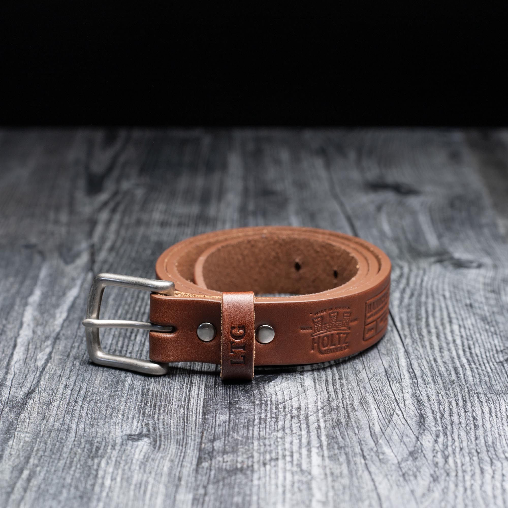 No. 101 Personalized Fine Leather Belt Made in USA -, Chestnut / 34at Holtz Leather No. 101 Personalized Fine Leather Belt Made in USA -, Chestnut / 34at Holtz Leather