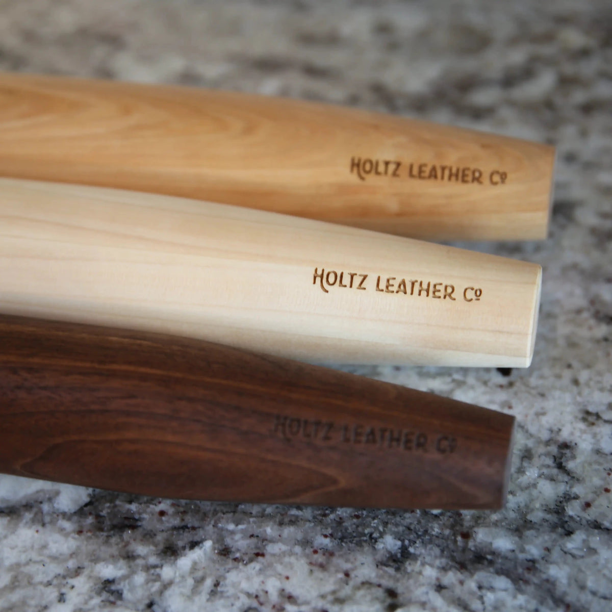 Hand-Turned French Style Wood Rolling Pin - Holtz Leather