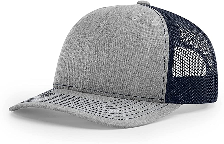 Richardson 112 Custom Trucker Offset Leather Patch Hat with YOUR LOGO – Customized
