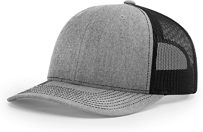 Richardson 112 Custom Trucker Offset Leather Patch Hat with YOUR LOGO – Customized