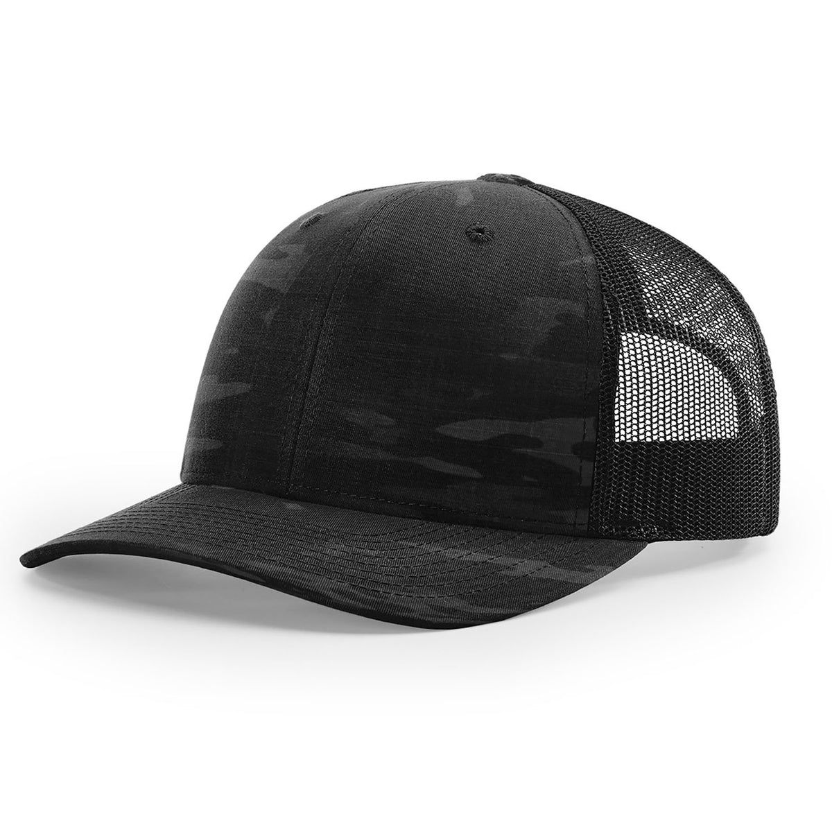 Richardson 862 Custom Leather Patch Trucker Hat - Camo