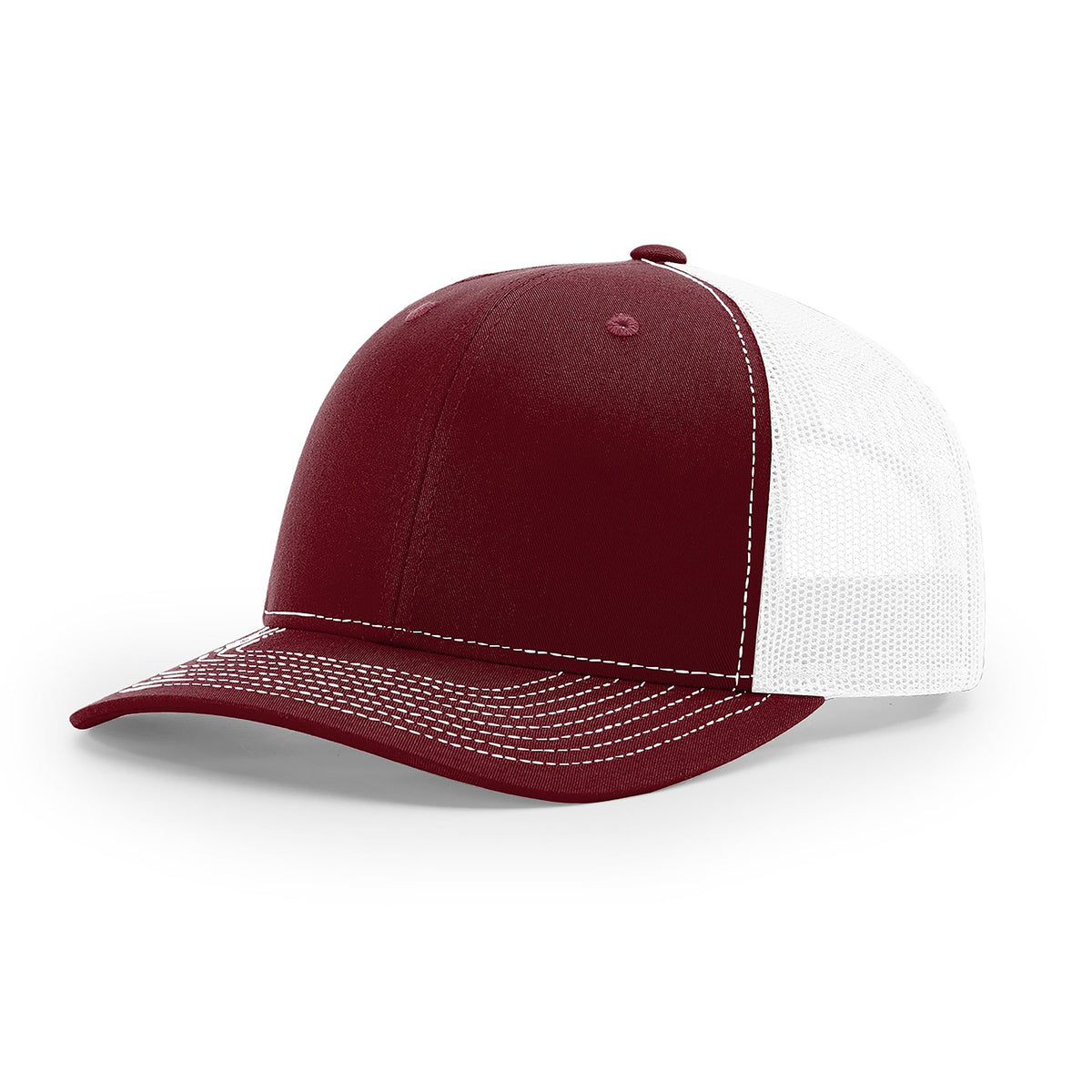 Richardson 112 Custom Trucker Offset Leather Patch Hat with YOUR LOGO – Customized