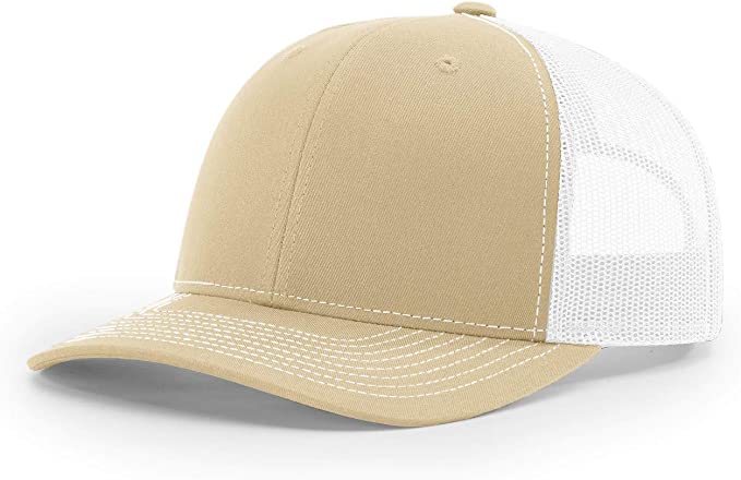 Richardson 112 Custom Trucker Offset Leather Patch Hat with YOUR LOGO – Customized