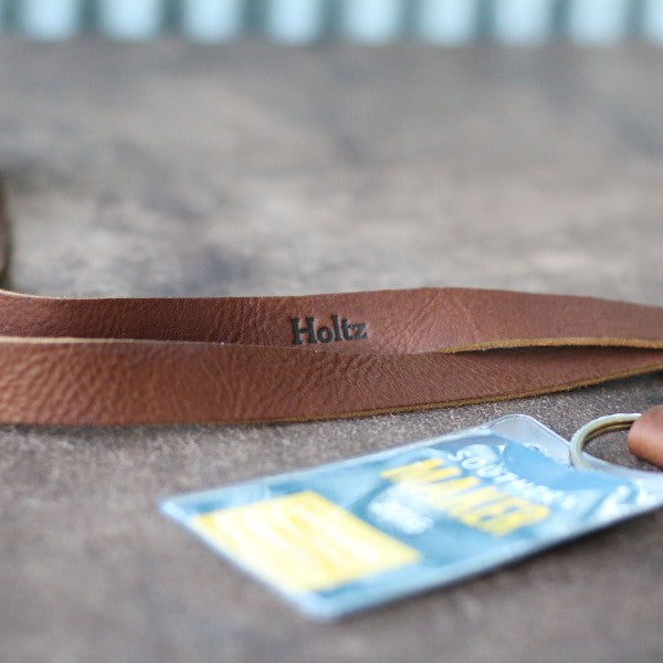 The Engineer – Personalized Fine Leather Lanyard – Badge Holder Keychain