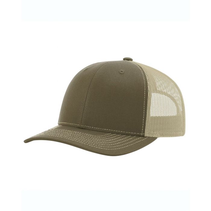 Richardson 112 Custom Trucker Offset Leather Patch Hat with YOUR LOGO – Customized