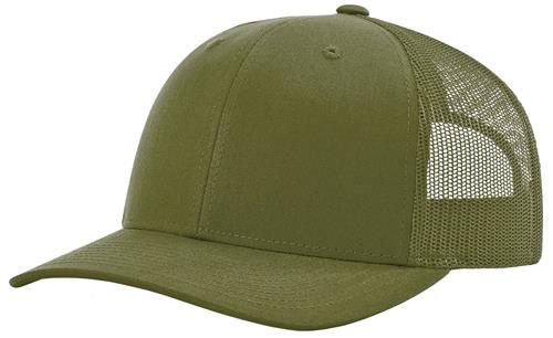 Richardson 112 Custom Trucker Offset Leather Patch Hat with YOUR LOGO – Customized