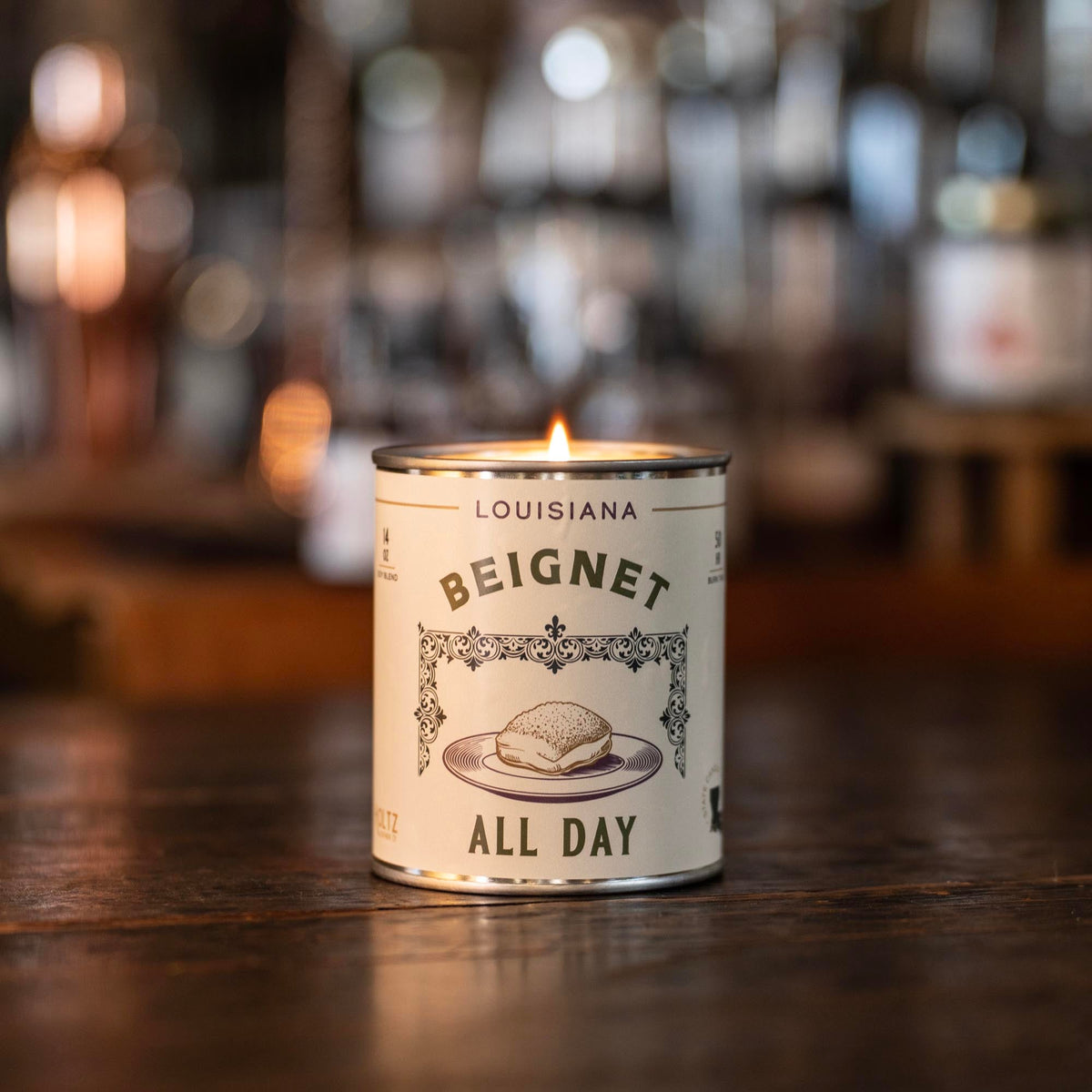 Louisiana – Beignet All Day State Candle - Holtz Leather