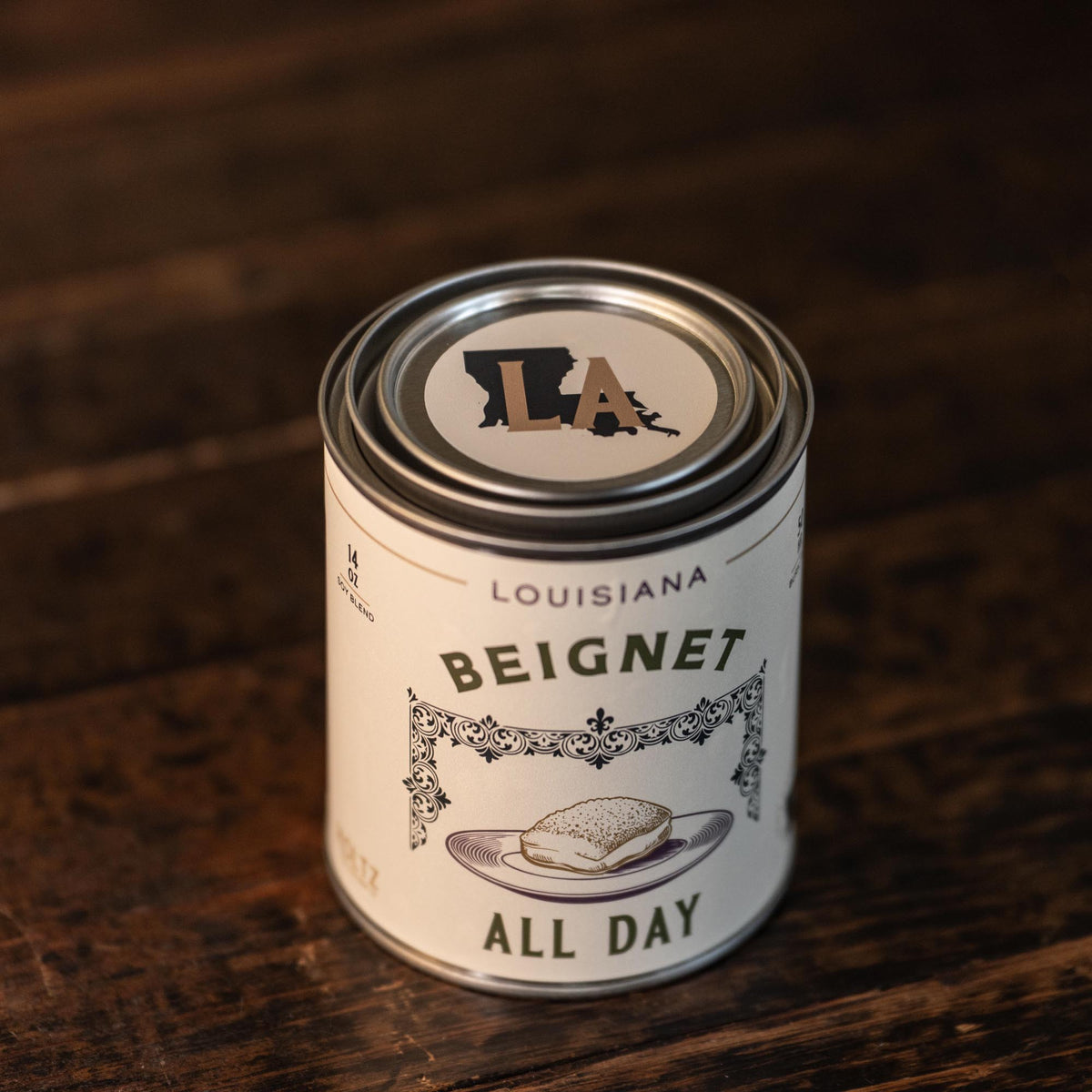 Louisiana – Beignet All Day State Candle - Holtz Leather