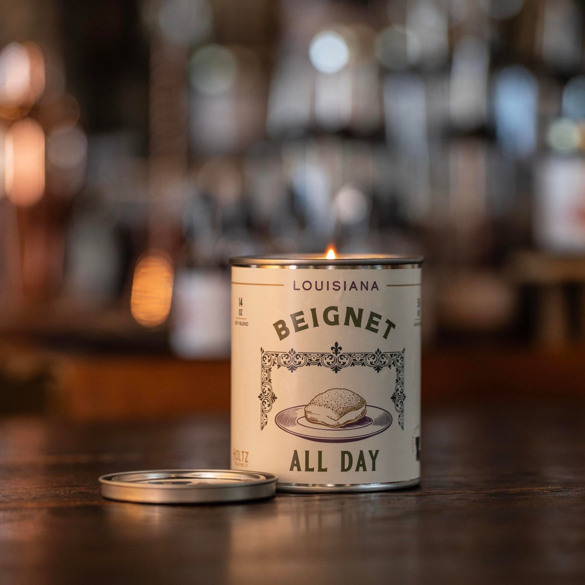 Louisiana – Beignet All Day State Candle - Holtz Leather