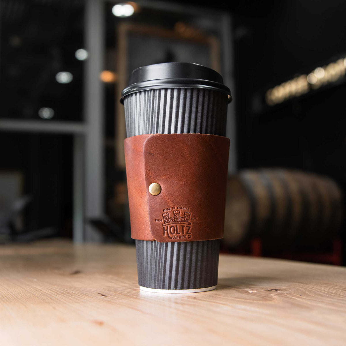 Lumberjack Coffee Cup Sleeve - Holtz Leather