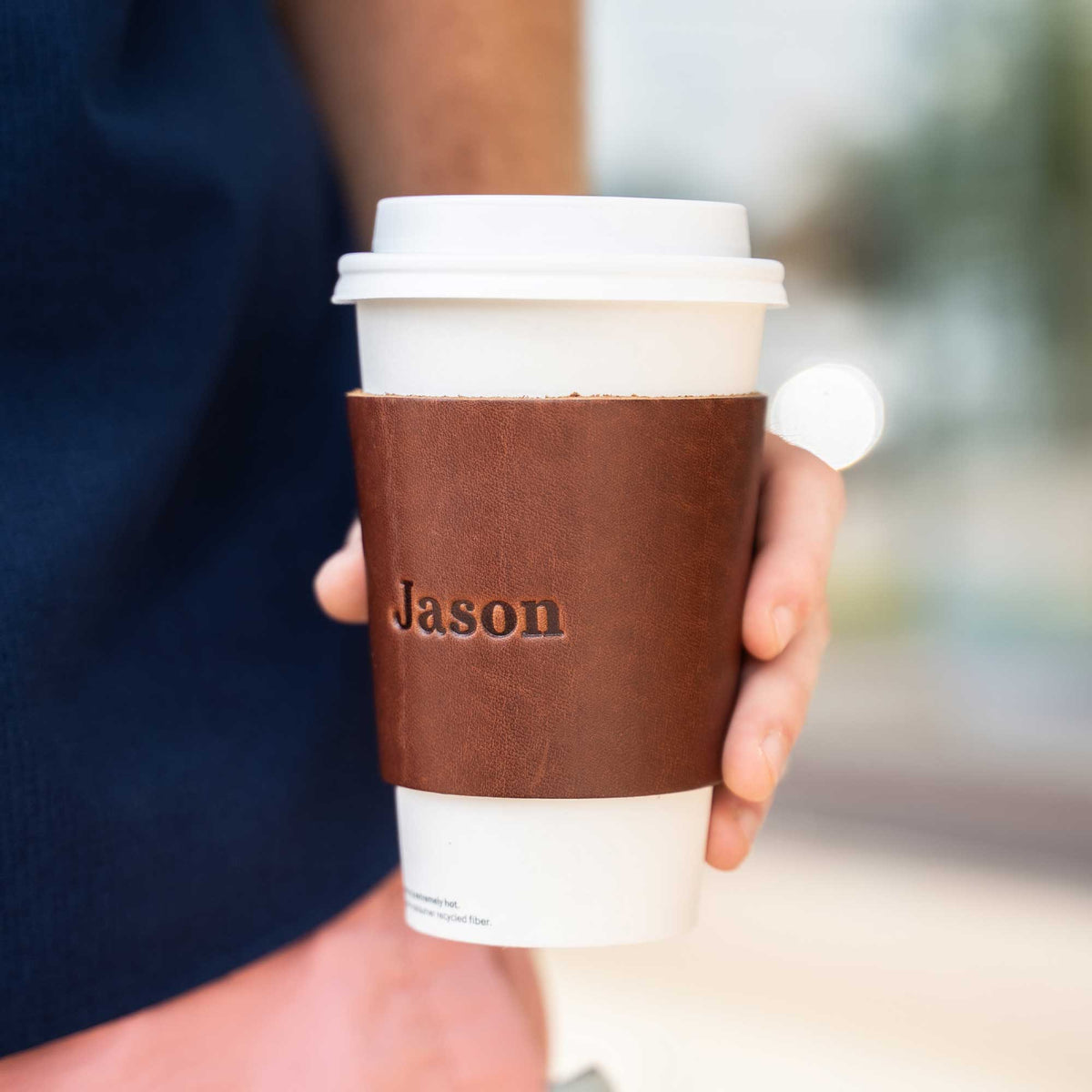 Lumberjack Coffee Cup Sleeve - Holtz Leather