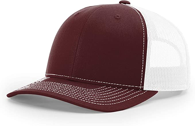 Richardson 112 Custom Trucker Offset Leather Patch Hat with YOUR LOGO – Customized