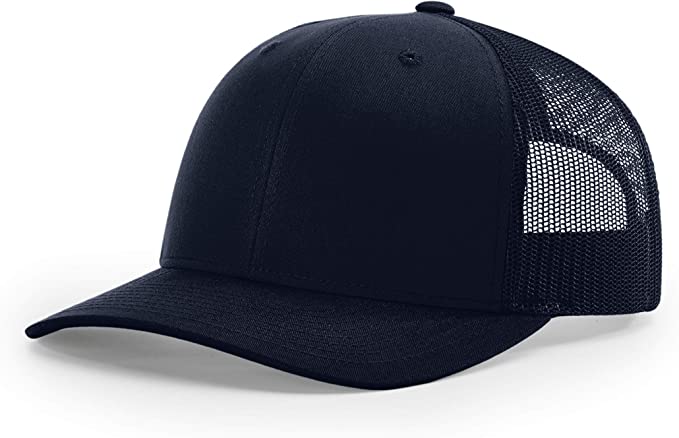 Richardson 112 Custom Trucker Offset Leather Patch Hat with YOUR LOGO – Customized