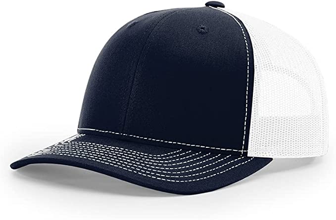 Richardson 112 Custom Trucker Offset Leather Patch Hat with YOUR LOGO – Customized