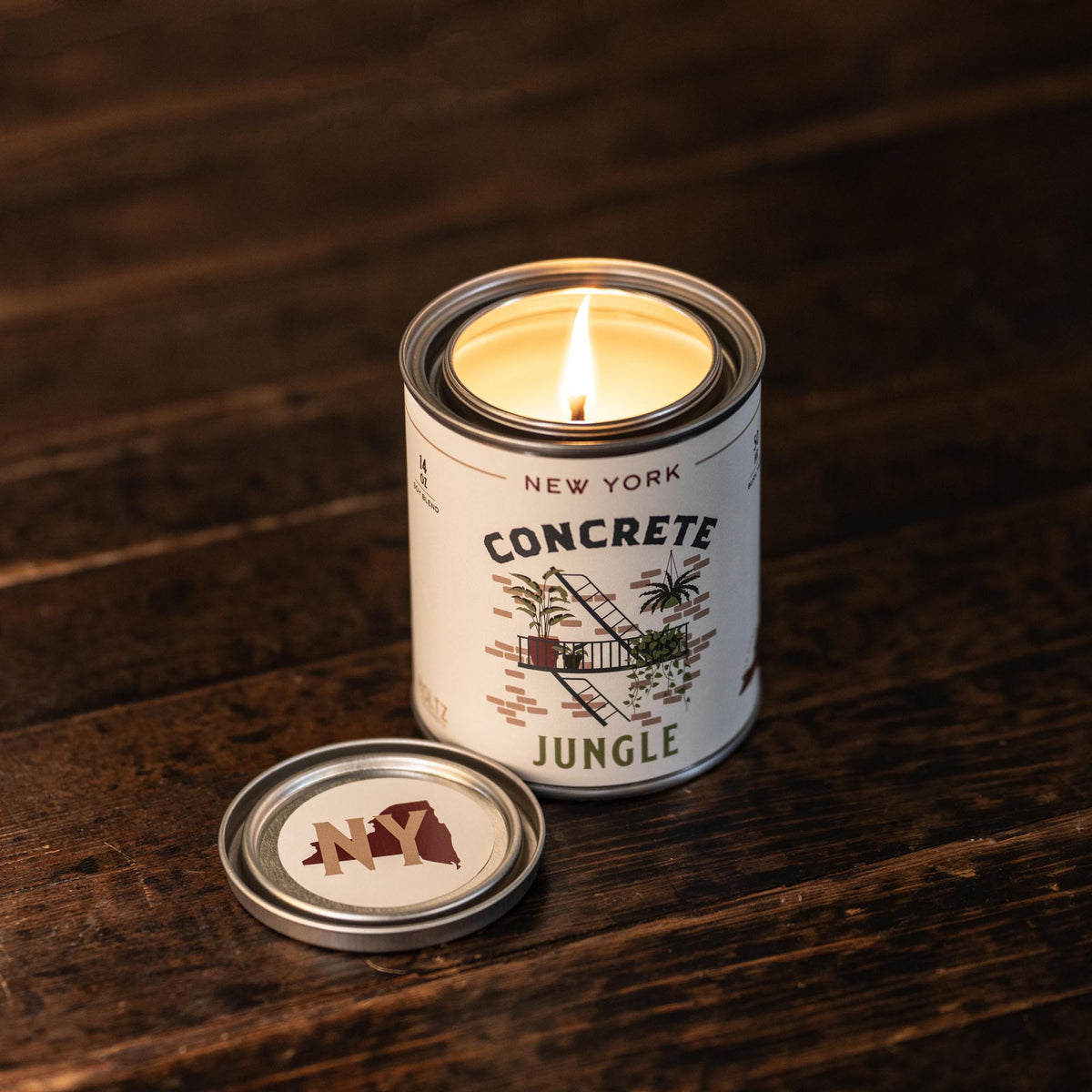 New York – Concrete Jungle State Candle - Holtz Leather