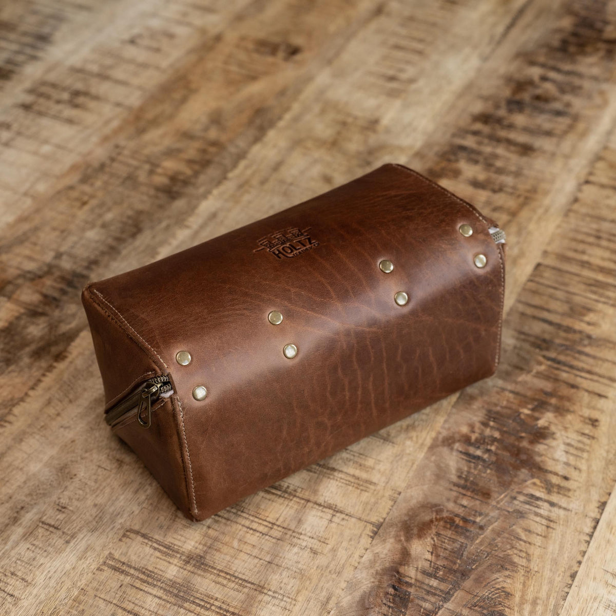 No. 307 Porter Dopp Kit – Full Grain Leather Toiletry Bag - Holtz Leather