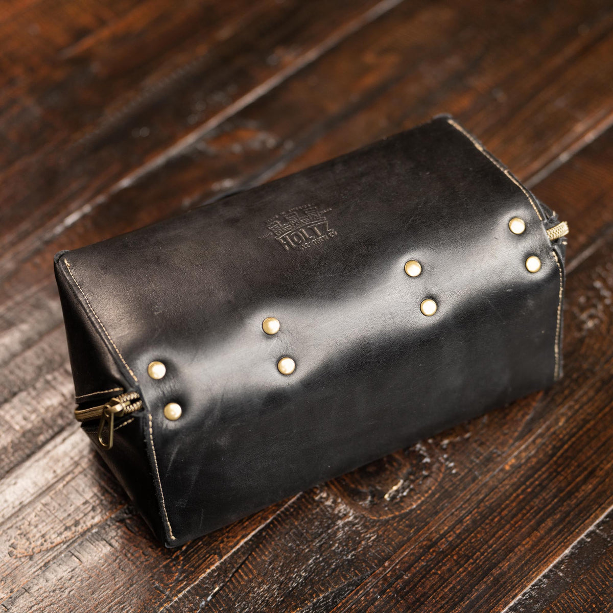 No. 307 Porter Dopp Kit – Full Grain Leather Toiletry Bag - Holtz Leather