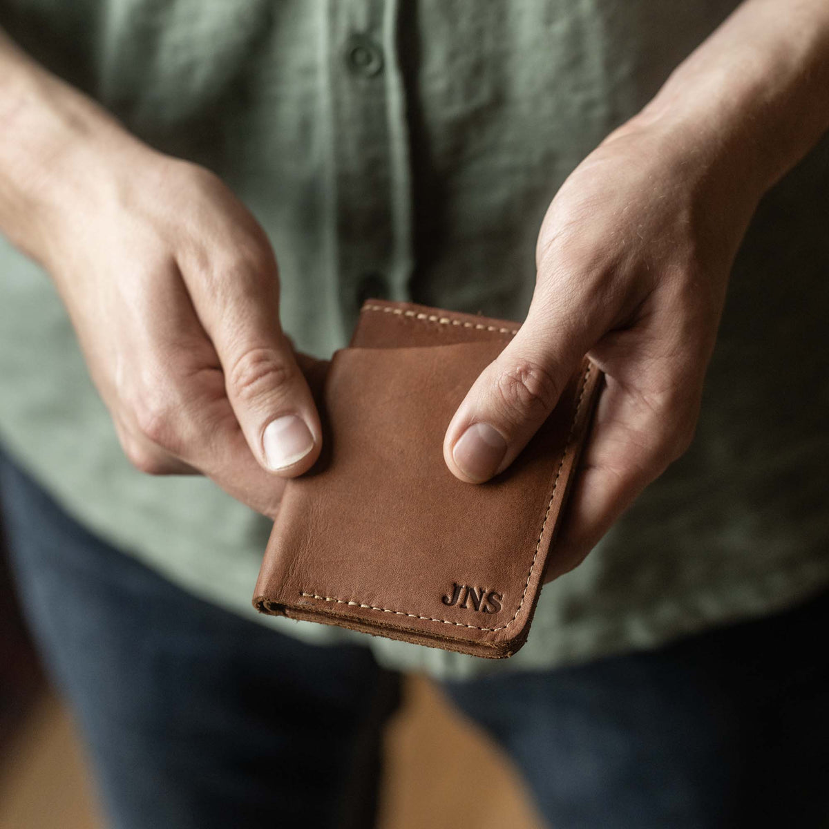 No. 714 Babe Ruth – Personalized Fine Leather Bifold Front Pocket Wallet - Holtz Leather