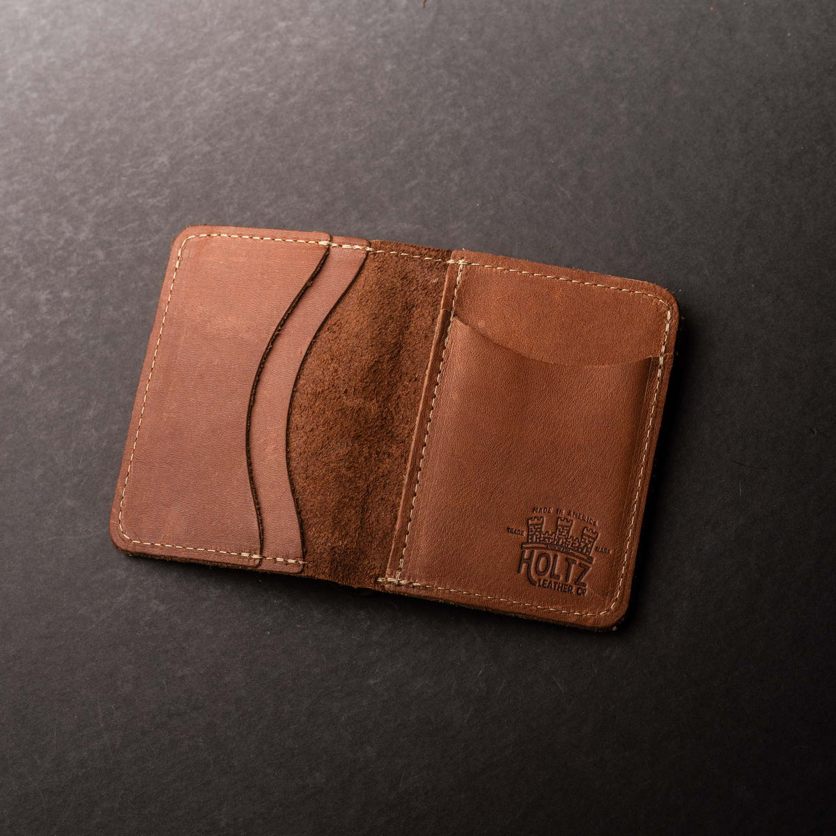 No. 714 Babe Ruth – Personalized Fine Leather Bifold Front Pocket Wallet - Holtz Leather