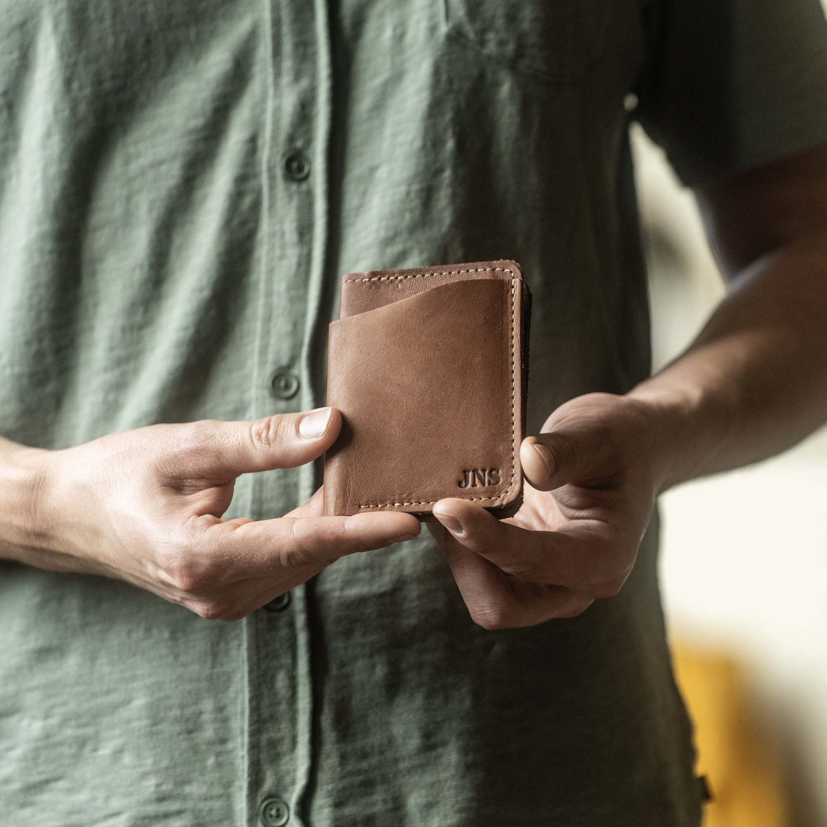 No. 714 Babe Ruth – Personalized Fine Leather Bifold Front Pocket Wallet - Holtz Leather