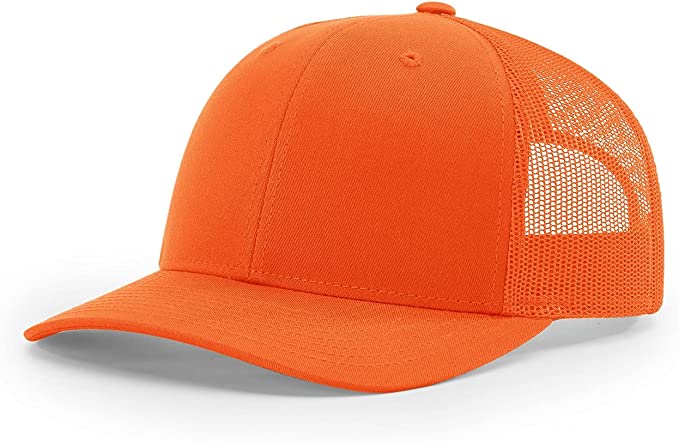 Richardson 112 Custom Trucker Offset Leather Patch Hat with YOUR LOGO – Customized