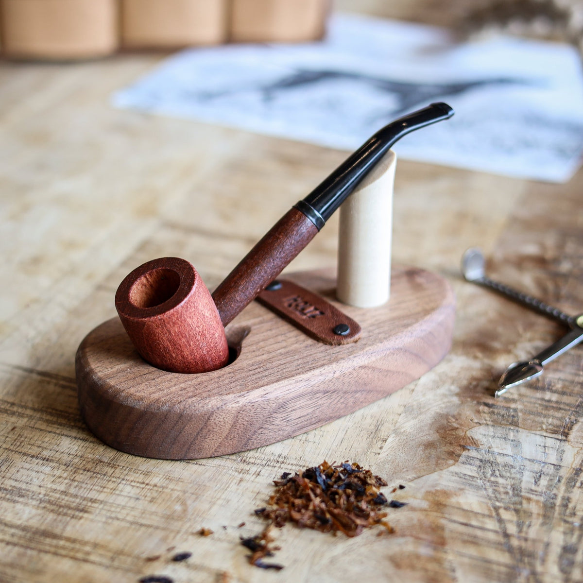 Ozark Mountain Hardwood Pipe - Missouri Meerschaum - Holtz Leather