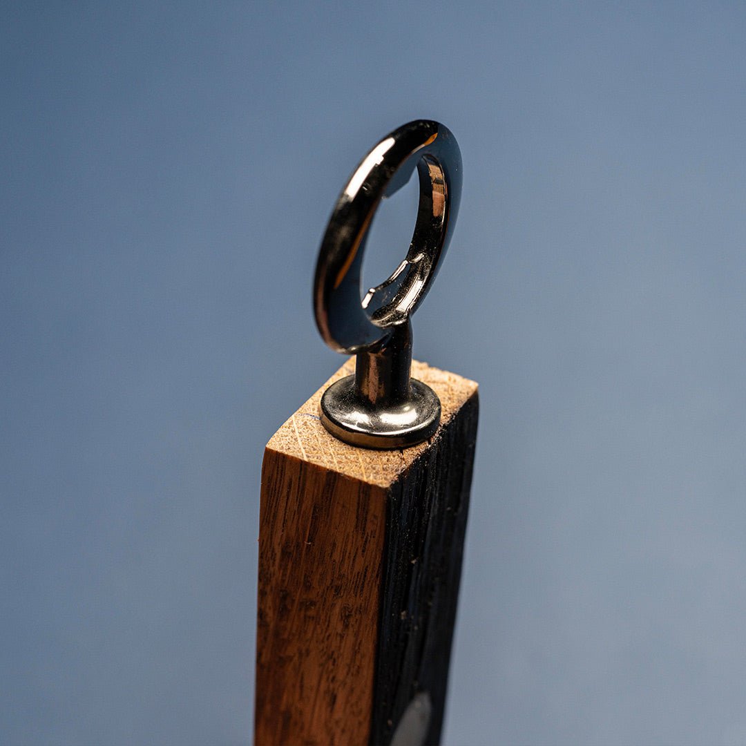 Personalized Bottle Opener Made From Tennessee Whiskey Barrel - Holtz Leather