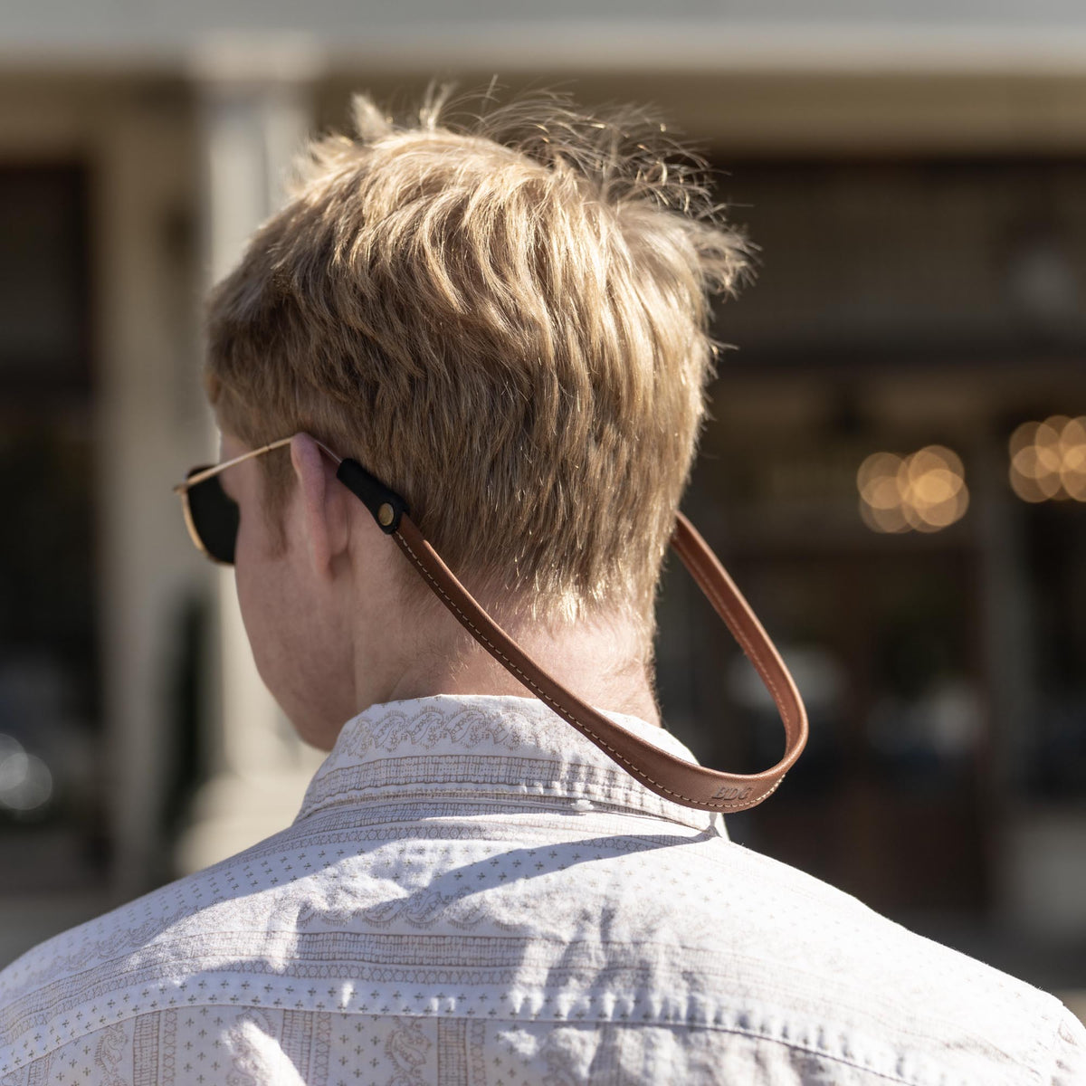 Personalized Fine Leather Sunglass Strap - Holtz Leather