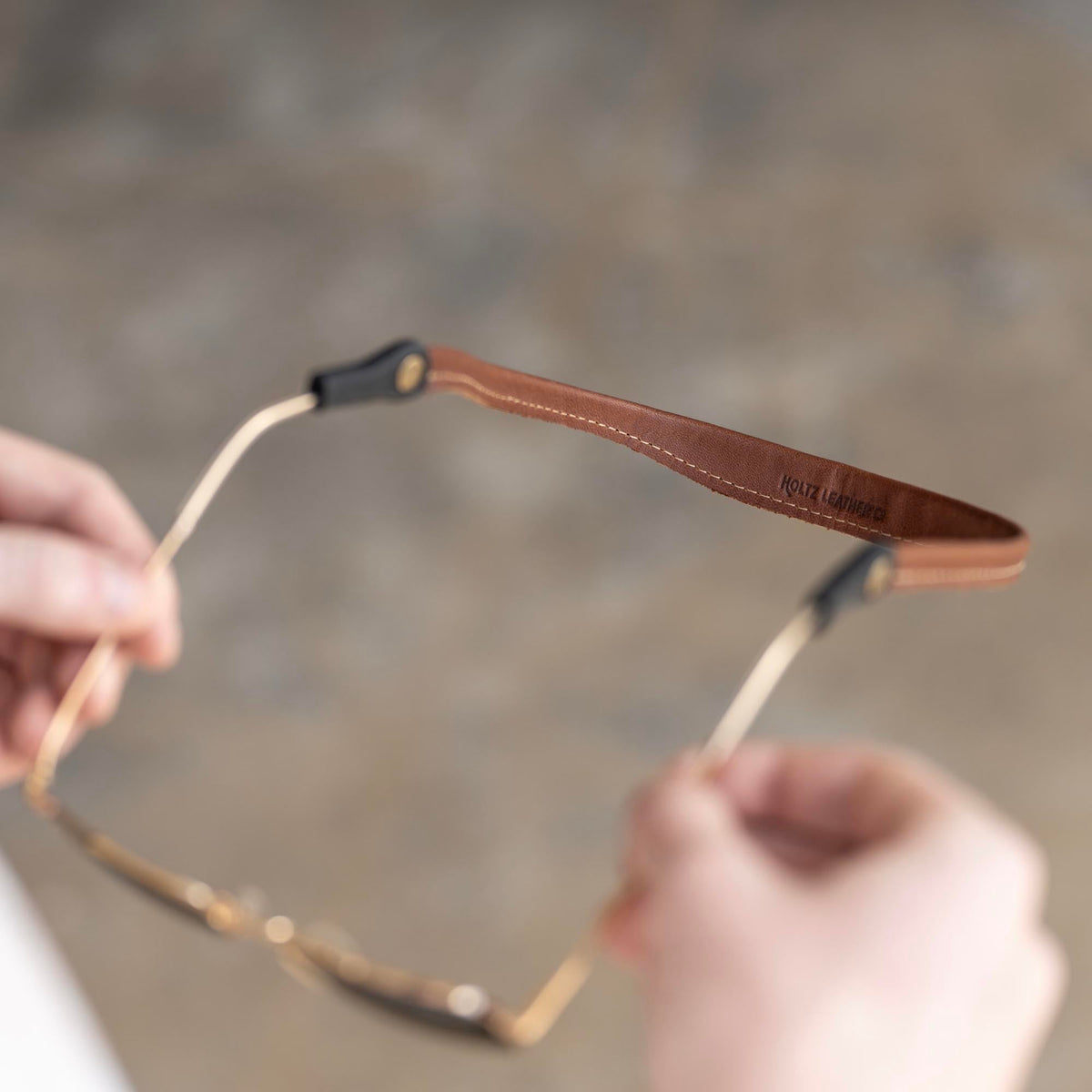 Personalized Fine Leather Sunglass Strap - Holtz Leather