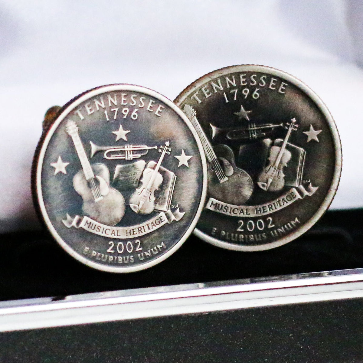 Quarter Cufflinks - Choose Your State - Holtz Leather