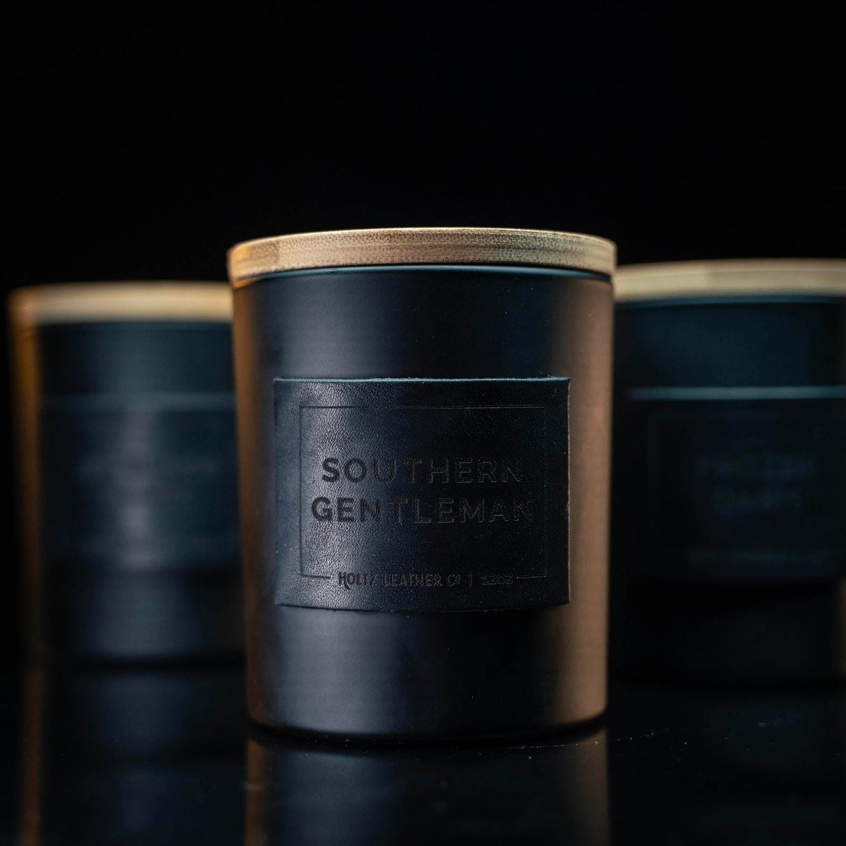 Southern Gentleman - Smolder Luxe Masculine Scented Leather Patch Candle - Holtz Leather